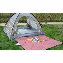 Tấm Bạt Picnic Cao Cấp Kẻ Caro 1.8x1.6m - Thảm Du Lịch Chống Thấm, Tiện Lợi Cho Gia Đình, Dã Ngoại, Bãi Biển