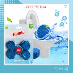 Viên Tẩy Và Làm Thơm Bồn Cầu Hando TI326 - Bộ 6+2 Viên Khử Mùi, Diệt Khuẩn Hiệu Quả, Duy Trì Độ Sáng Bóng Gốm Sứ