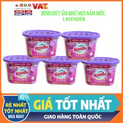 [HOT] Bình hút ẩm khử mùi nấm mốc Hando 450ml Hương lavender