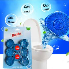 Viên Tẩy Bồn Cầu Hando - Set 6+2 Viên Làm Thơm, Tẩy Sạch Hiệu Quả, Diệt Khuẩn, Hương Dịu Nhẹ, Tiết Kiệm Chi Phí