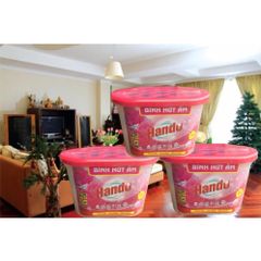 Bộ 3 Bình Hút Ẩm Hando 450ml - Khử Mùi, Chống Nấm Mốc, Hương Hoa Hồng - Giải Pháp Tiện Ích Cho Nhà Ở Việt Nam