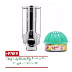 Hộp Đựng Xà Phòng Treo Tường Hiện Đại + Tặng Kèm Sáp Thơm Cao Cấp Hương Táo 87g - Giải Pháp Vệ Sinh Cho Gia Đình