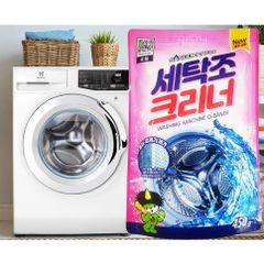 Bột Tẩy Vệ Sinh Lồng Máy Giặt Hàn Quốc Sandokkaebi 450g - Duy Trì Sạch Sẽ, Diệt Khuẩn, Tăng Thời Gian Sử Dụng Máy Giặt