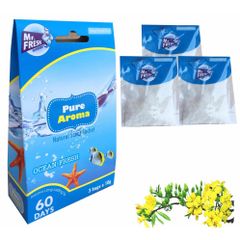Túi Thơm Treo Tủ Quần Áo 3 Gói X 10g Hương Gió Biển - Khử Mùi và Mang Đến Không Gian Tươi Mát, Dịu Nhẹ cho Ngôi Nhà Bạn