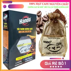 Túi Thơm Hương Cà Phê 100% Tự Nhiên - Khử Mùi Hiệu Quả, Hương Thơm Bền Lâu Dễ Dàng Sử Dụng cho Nhà Cửa và Ô Tô