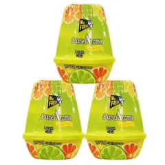 Bộ 3 Sáp Thơm Khử Mùi PureAroma Hàn Quốc - Hương Chanh, Hoa Hồng, Lavender - Lưu Hương 30 Ngày Cho Phòng, Xe Hơi
