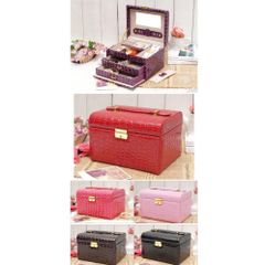 [HOT] Hộp đựng đồ trang sức da cá sấu chữ nhật Tím