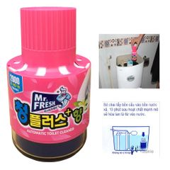 Chai thả bồn cầu tự động khử mùi diệt khuẩn Mr.Fresh Hàn Quốc - Hương Ly 180g, vệ sinh nhanh chóng và hiệu quả.