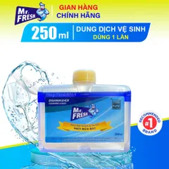 Dung Dịch Vệ Sinh Máy Rửa Chén Bát Mr.Fresh 250ml - Tẩy Vết Dầu Mỡ & Cặn Vôi Hiệu Quả với Mùi Hương Cam Quýt Tươi Mát