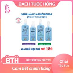 Chống muỗi Remos hương Sả/Lavender xua muỗi suốt 10 giờ