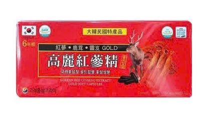 Viên Đạm Hồng Sâm Nhung Hươu Linh Chi Tổng Hợp - Tăng Cường Sức Khỏe, 120 Viên Hàn Quốc 