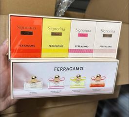 Set Nước Hoa Mini Salvatore Ferragamo Signorina - Bộ 4 Chai 5ml Hương Thơm Quyến Rũ và Thanh Lịch cho Phái Đẹp