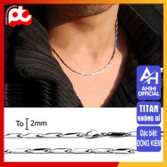 Dây Chuyền Nam Titan Cao Cấp Sang Trọng - Phụ Kiện Thời Trang Đẳng Cấp, Chống Gỉ Sét - Quà Tặng Ý Nghĩa cho Phái Mạnh