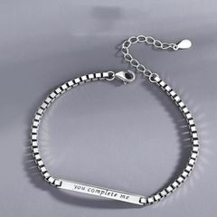 Vòng Tay Đôi Khắc Tên Màu Bạc Không Gỉ - Quà Tặng Tình Yêu Cho Cặp Đôi Nam Nữ - Lắc Tay Unisex Tại TITAN Shop