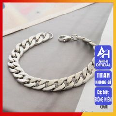 Lắc Tay Nam Titan Cao Cấp - Thiết Kế Nam Tính, Bền Bỉ, Không Gỉ, Phụ Kiện Thời Trang Sang Trọng Cho Phái Mạnh