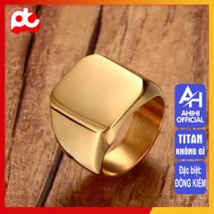 Nhẫn Nam Titan Cao Cấp - Phong Cách Đẳng Cấp, Mạnh Mẽ, Chống Gỉ và Chống Trầy Xước, Phụ Kiện Thời Trang Nam