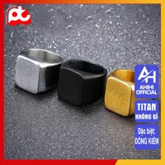 Nhẫn Nam Titan Cao Cấp - Phong Cách Đẳng Cấp, Mạnh Mẽ, Chống Gỉ và Chống Trầy Xước, Phụ Kiện Thời Trang Nam