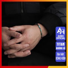 Lắc Tay Nam Titan Cao Cấp - Thiết Kế Nam Tính, Bền Bỉ, Thời Trang Sang Trọng, Phù Hợp Với Mọi Dạng Cổ Tay