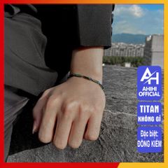 Lắc Tay Nam Titan Cao Cấp - Thiết Kế Nam Tính, Bền Bỉ, Thời Trang Sang Trọng, Phù Hợp Với Mọi Dạng Cổ Tay