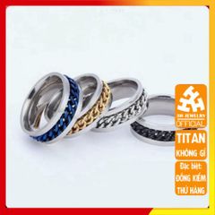 Nhẫn Titan Cao Cấp Nam Nữ - Thiết Kế Đẳng Cấp, Chống Gỉ, Không Kích Ứng - Phụ Kiện Thời Trang Thép Không Gỉ