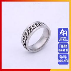 Nhẫn Titan Cao Cấp Nam Nữ - Thiết Kế Đẳng Cấp, Chống Gỉ, Không Kích Ứng - Phụ Kiện Thời Trang Thép Không Gỉ