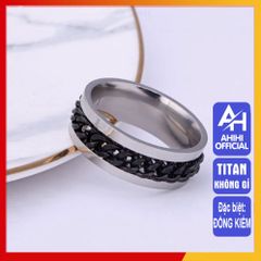 Nhẫn Titan Cao Cấp Nam Nữ - Thiết Kế Đẳng Cấp, Chống Gỉ, Không Kích Ứng - Phụ Kiện Thời Trang Thép Không Gỉ