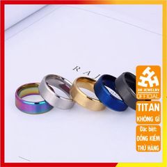 Nhẫn Titan Nam Cao Cấp - Thiết Kế Nam Tính, Chống Gỉ, Chống Trầy, Phụ Kiện Thời Trang Hiện Đại từ 3H JEWELRY