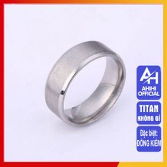 Nhẫn Titan Nam Cao Cấp - Thiết Kế Nam Tính, Chống Gỉ, Chống Trầy, Phụ Kiện Thời Trang Hiện Đại từ 3H JEWELRY
