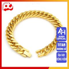 Lắc Tay Titan Cao Cấp Nam Nữ - Thiết Kế Mạnh Mẽ, Bền Bỉ Không Gỉ, Phong Cách Thời Trang Đẳng Cấp, Màu Vàng Sang Trọng 10mm