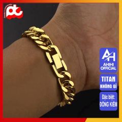 Lắc Tay Titan Cao Cấp Nam Nữ - Thiết Kế Mạnh Mẽ, Bền Bỉ Không Gỉ, Phong Cách Thời Trang Đẳng Cấp, Màu Vàng Sang Trọng 10mm