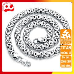 Dây Chuyền Nam Titan Cao Cấp - Thiết Kế Sang Trọng Ziczac Dẹp, Phong Cách Mạnh Mẽ, Bền Đẹp, An Toàn Cho Da