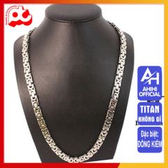 Dây Chuyền Nam Titan Cao Cấp - Thiết Kế Sang Trọng Ziczac Dẹp, Phong Cách Mạnh Mẽ, Bền Đẹp, An Toàn Cho Da