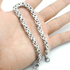 Dây Chuyền Nam Titan Cao Cấp - Thiết Kế Sang Trọng Ziczac Dẹp, Phong Cách Mạnh Mẽ, Bền Đẹp, An Toàn Cho Da