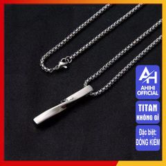 Dây Chuyền Titan Cao Cấp Nam Nữ Veins Brick - Thời Trang Đẳng Cấp Không Gỉ, Phong Cách Mạnh Mẽ, Quà Tặng Ý Nghĩa