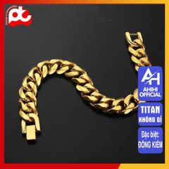 Lắc Tay Nam Titan Cao Cấp - Phong Cách Mạnh Mẽ, Bền Bỉ, Không Gỉ, Thời Trang Đẳng Cấp, Quà Tặng Nam Thanh Lịch 13mm Mạ Vàng