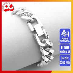 Lắc Tay Nam Titan Cao Cấp - Phong Cách Mạnh Mẽ, Bền Bỉ, Không Gỉ, Thời Trang Đẳng Cấp, Quà Tặng Nam Thanh Lịch 13mm Mạ Vàng