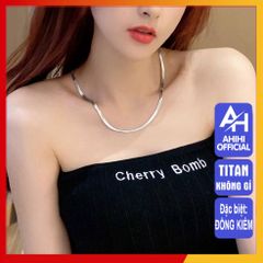 Dây Chuyền Titan Cao Cấp Nam Nữ - Phong Cách Mạnh Mẽ, Chống Gỉ Sét và Trầy Xước - Trang Sức Thời Trang Đẳng Cấp 4mm