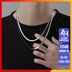 Dây Chuyền Titan Cao Cấp Nam Nữ - Phong Cách Mạnh Mẽ, Chống Gỉ Sét và Trầy Xước - Trang Sức Thời Trang Đẳng Cấp 4mm