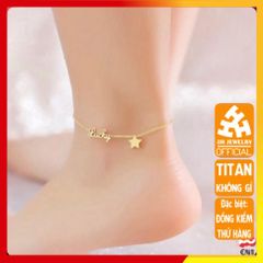 Lắc Chân Nữ Titan Cao Cấp - Sang Trọng, Không Gỉ, Thiết Kế Thanh Lịch, Phụ Kiện Thời Trang Duyên Dáng, Tặng Quà Hoàn Hảo