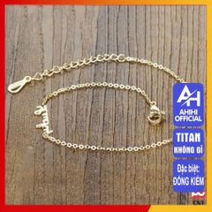 Lắc Chân Nữ Titan Cao Cấp - Sang Trọng, Không Gỉ, Thiết Kế Thanh Lịch, Phụ Kiện Thời Trang Duyên Dáng, Tặng Quà Hoàn Hảo