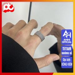 Nhẫn Titan Cao Cấp Nam Nữ - Phong Cách Hiện Đại, Chống Gỉ, Chống Trầy Xước - Trang Sức Unisex Mạnh Mẽ, Sang Trọng