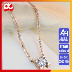 Dây Chuyền Nữ Titan Cao Cấp - Sang Trọng, Bền Bỉ, An Toàn Cho Da - Phụ Kiện Thời TrangKhông Đen, Nhiều Màu Sắc