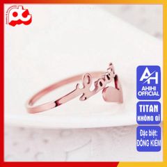 Nhẫn Nữ Titan Cao Cấp Chữ Love - Nhẫn Phong Cách Thanh Lịch, Chống Gỉ, Đa Dạng Màu Sắc và Kích Thước, Quà Tặng Đặc Biệt
