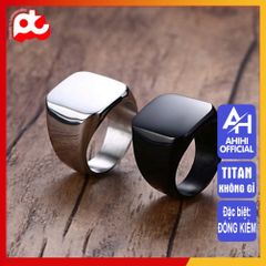 Nhẫn Nam Titan Cao Cấp - Phong Cách Mạnh Mẽ, Hiện Đại, Chống Gỉ, An Toàn Cho Da - Quà Tặng Đặc Biệt Cho Nam