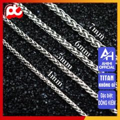 Dây Chuyền Nam Titan Cao Cấp - Phong Cách Mạnh Mẽ và Đẳng Cấp, Chất Liệu Không Gỉ, An Toàn Cho Da, Phù Hợp Mọi Trang Phục