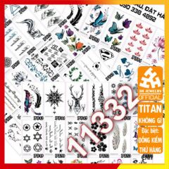 Hình Xăm Dán Giả X3 - Bộ 60 Tấm Độc Đáo, Dễ Dùng, Thay Đổi Hình Xăm Nhanh Chóng, Phụ Kiện Thời Trang Chi Phí Thấp