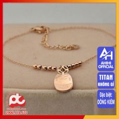Lắc Chân Nữ Titan Cao Cấp - Thiết Kế Thanh Lịch, Bền Bỉ, An Toàn cho Da - Phụ Kiện Thời Trang Nữ Tôn Vẻ Đẹp Chân