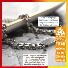 Vòng tay đôi Khắc Tên Titan A12 - Quà tặng tình yêu nam nữ, vòng tay tự thiết kế độc đáo cho bạn trai bạn gái