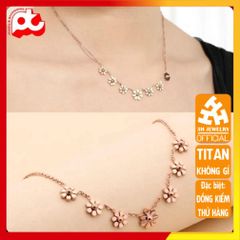 Dây Chuyền Nữ Titan Cao Cấp - Sang Trọng, Tinh Tế, Kháng Oxy Hóa, Không Đen, An Toàn Cho Da - Phụ Kiện Thời Trang Nữ 3H JEWELRY
