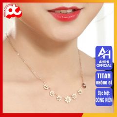 Dây Chuyền Nữ Titan Cao Cấp - Sang Trọng, Tinh Tế, Kháng Oxy Hóa, Không Đen, An Toàn Cho Da - Phụ Kiện Thời Trang Nữ 3H JEWELRY